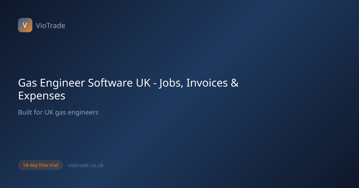 Gas Engineer Software UK - Certificates & Invoicing | VioTrade